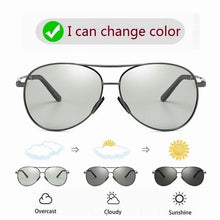 Load image into Gallery viewer, Aviation Metal Frame Polarized Sunglasses Men