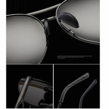 Load image into Gallery viewer, Aviation Metal Frame Polarized Sunglasses Men