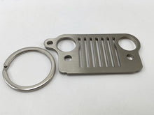 Load image into Gallery viewer, Custom Silver Jeep Keychain