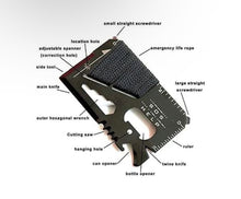 Load image into Gallery viewer, S.O.S Multi Tool Wallet Card