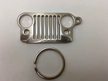 Load image into Gallery viewer, Custom Silver Jeep Keychain