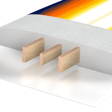 Load image into Gallery viewer, Wavestorm 8&#39; Surfboard, Sunburst Graphic